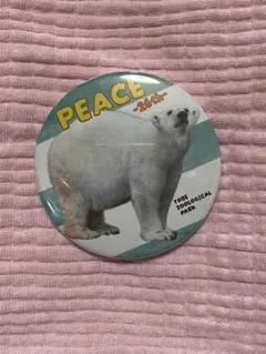 しろくまピース缶バッジ 26歳　Tobe Zoological Park