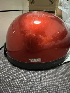 ラメ入り レッド コルク半 ヘルメットのサムネイル