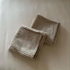 無印　クッションカバー　２枚セット　コーデュロイ