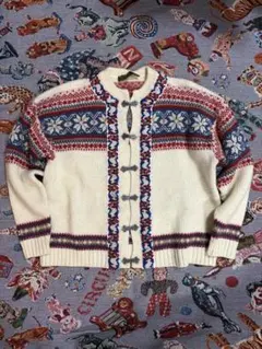 80s〜90s ノルウェー製 Nordstrikk ノルディック カーディガン