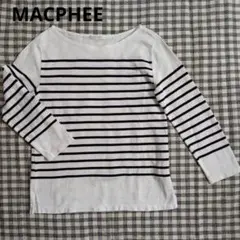 【MACPHEE 】ボーダーカットソー M 日本製 コットン100%のサムネイル