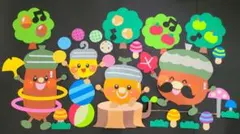 No.206壁面飾り/秋の壁面飾り
