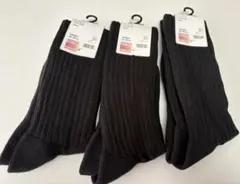 UNIQLO HEATTECH ソックス 23-25cm BLACK×3