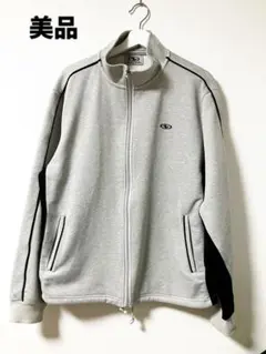 グレー スウェットジャケット ジッパー付き