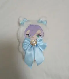 にじぱぺっと　にじぱぺ　10cm　着ぐるみ　ぬい服　ねこ　水色