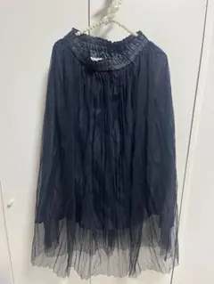 GUシフォン チュールフレアスカートs