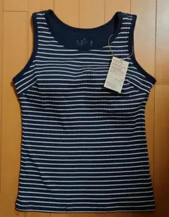 タグ付き新品未使用☆無印良品 コットンストレッチリブ ブラタンクトップ L