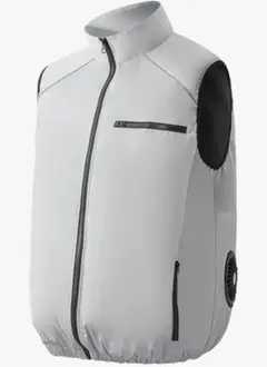 空調服 Lサイズ グレー ジップアップベスト - メルカリ