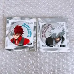 轟焦凍　グリッター缶バッジ　ヒロヴィラフェス