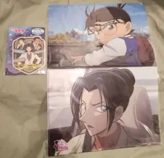 名探偵コナン 隻眼の残像　場面写クリアファイル&トラベルステッカーセット