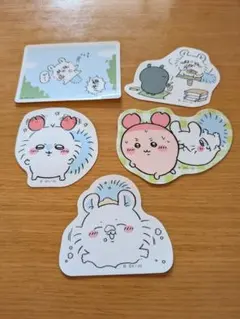 ちいかわ　モモンガ&古本屋キャラクター ステッカー 5枚セット