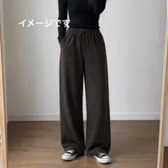 Gap ギャップ　ブラウン ワイドパンツ ウエストゴム