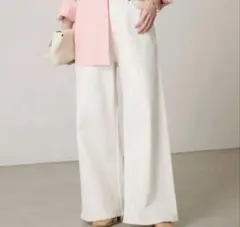 リラックススーパーワイド　ホワイトデニム　コラージュガリャルダガランテ　TM