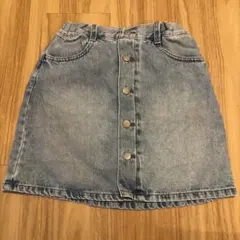 デニムボタンフロントスカート GU
