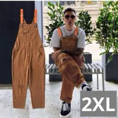 ヴィンテージ サロペット オーバーオール デニム 2XL 韓国 ワーク 古着
