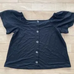 GU ブラック 半袖シャツ