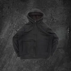 00s OLD UNIQLO ジップパーカー ブラック ボア y2k city