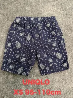 UNIQLO XS 男の子　半パン　ハーフパンツ