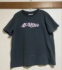 GANNI ガニー ロゴプリント 半袖Tシャツ チャコールグレーのサムネイル
