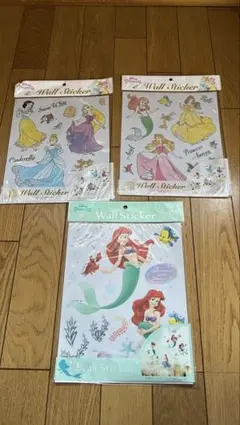 ディズニープリンセス ウォールステッカーセットアリエル、白雪姫、オーロラなど