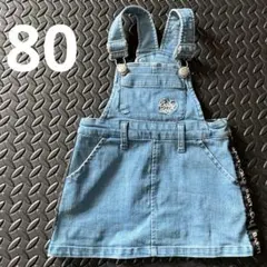 BABYDOLL デニムサロペットワンピース　80 女の子　ワンピース　送料無料のサムネイル