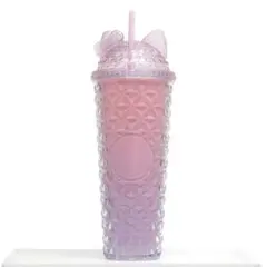 キティちゃん風 猫耳タンブラー ピンクグラデーション