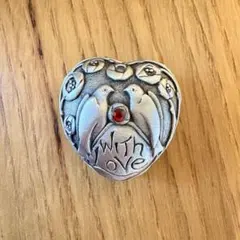 A.E.Williams ハート 英国製 ピューター 小物入れ ウィズラブ