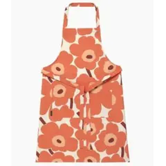 新品marimekko マリメッコ 人気　ピエニウニッコ エプロン アプリコット