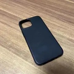 アップル　iphone13mini用　純正レザーケース　セコイアグリーン