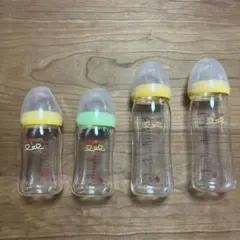 pigeon 哺乳瓶 160ml 240ml 4本セットガラス