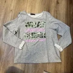 ラブトキ　LOVETOXIC Ｍ　150 肩出し　ロンT 長袖カットソー