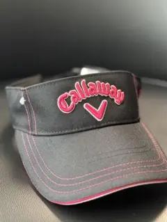 Callaway バイザー ブラック/ピンク
