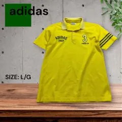 e1950☆adidas イエロー ポロシャツ L/Gのサムネイル