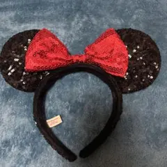 ミニーマウス スパンコールカチューシャ