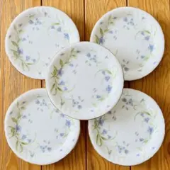 【最終値下げ・未使用級】ナルミ ケーキ皿 14cm 5枚 デザートプレート 花柄