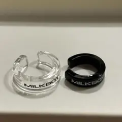 MILKBOY イヤーカフスセット アクリル クリア クロ