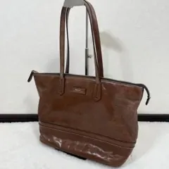 BALLY　ビジネスバッグ　トートバッグ　本革　ブラウン　肩掛け　A4可のサムネイル