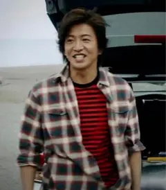 木村拓哉さんCM着用オンブレチェックシャツのサムネイル