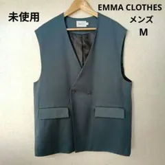 EMMA CLOTHES メンズ ダブルベスト ブルーグレー M