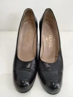 CHANEL シャネル ココマーク パンプス ブラック サイズ37 ①のサムネイル