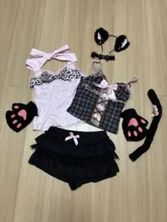AKB ヘビロテ 全身コーデ コスプレ 7点セット JK ハロウィン