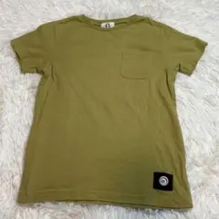 ZERO STANDARD ポケット付き Tシャツ カーキ　130cmのサムネイル