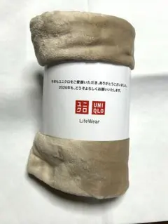 UNIQLO フリースブランケット ベージュ 非売品 ノベルティ 新品未使用