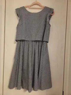 earth music&ecology ギンガムチェック ワンピース M