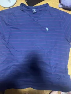 U.S. Polo Assn. ネイビー ストライプ Tシャツ XL