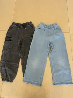 GU グローバルワーク　デニム140 2本セット