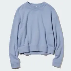 UNIQLO ユニクロ　クロップドスウェットシャツ　長袖　水色　ブルー　S