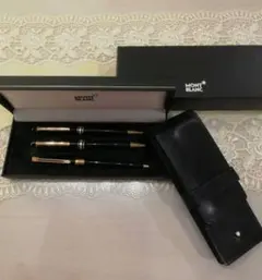 MONTBLANC 万年筆1246 ボールペン1846 セット ゴールド - メルカリ