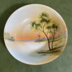 オールドノリタケ レモンディッシュ 森村 ハンドペイント 1920~40年代