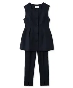 m*k様 CELFORDネイビーペプラムセットアップS オフィス きれいめ